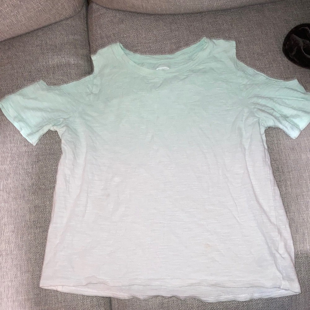 Old navy ombré short slit sleeve top